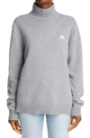 ACNE STUDIOS KURTLE TURTLENECK FACE PATCH WOOL SWEATER,C60040-