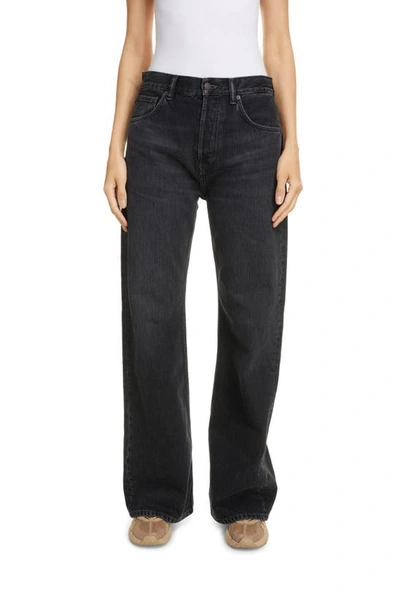 Acne Studios 1977 High-rise Bootcut Jeans In Vintage Black