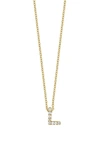 Bony Levy 18k Gold Pavé Diamond Initial Pendant Necklace In Yellow Gold - L
