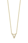 Bony Levy 18k Gold Pavé Diamond Initial Pendant Necklace In Yellow Gold - V