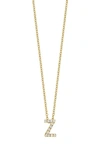 Bony Levy 18k Gold Pavé Diamond Initial Pendant Necklace In Yellow Gold - Z