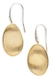 Marco Bicego Lunaria 18k Yellow Gold & Diamond Small Drop Earrings In Yellow Gold
