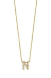 Bony Levy 18k Gold Pavé Diamond Initial Pendant Necklace In Yellow Gold - N