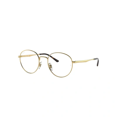 Ray Ban Rb3681 Optics Eyeglasses Gold Frame Clear Lenses 48-20