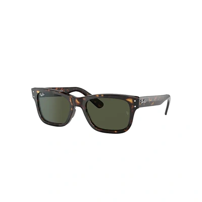 Ray Ban Burbank Sunglasses Havana Frame Green Lenses 52-20