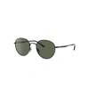 RAY BAN RB3681 SUNGLASSES BLACK FRAME GREEN LENSES 50-20