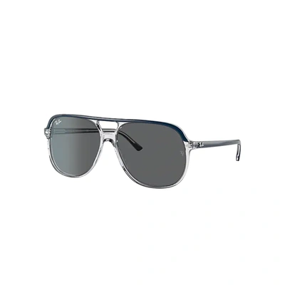 Ray Ban Bill Sunglasses Blue Frame Grey Lenses 56-14