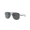 Ray Ban Bill Sunglasses Blue Frame Grey Lenses 60-14 In Blue