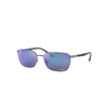 Ray Ban Rb3684ch Chromance Sunglasses Blue Frame Blue Lenses Polarized 58-18 In Blue