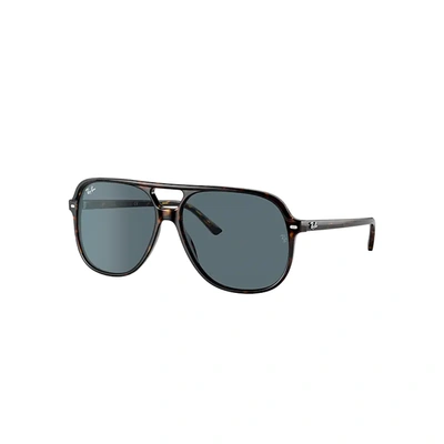 Ray Ban Bill Sunglasses Tortoise Frame Blue Lenses 56-14