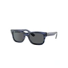 RAY BAN SUNGLASSES UNISEX BURBANK - BLUE FRAME GREY LENSES 55-20