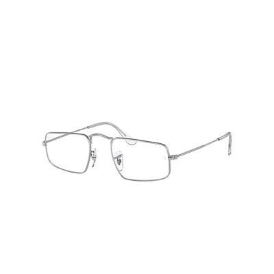 Ray Ban Julie Optics Eyeglasses Silver Frame Clear Lenses 46-20