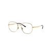 Ray Ban Rb3682 Optics Eyeglasses Gold Frame Clear Lenses 51-19 In Gold