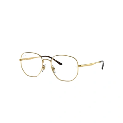 Ray Ban Rb3682 Optics Eyeglasses Gold Frame Clear Lenses 51-19
