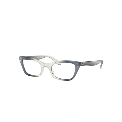 Ray Ban Miss Burbank Optics Eyeglasses Blue Frame Demo Lens Lenses 47-20