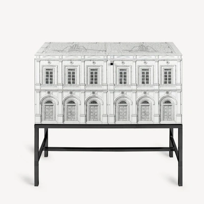 Fornasetti Raised Cabinet Architettura In White/black
