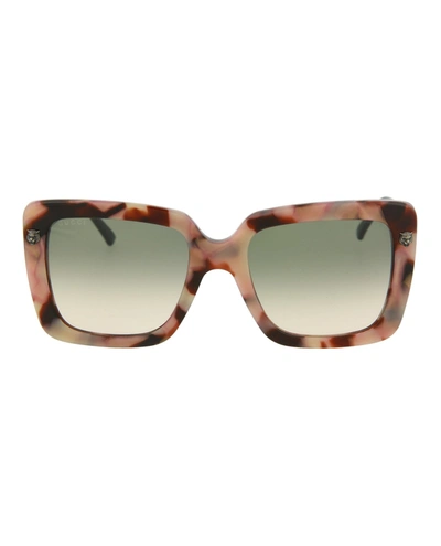 Gucci Square/rectangle Sunglasses In Pink