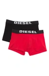 Diesel Boxer Briefs In Black/red