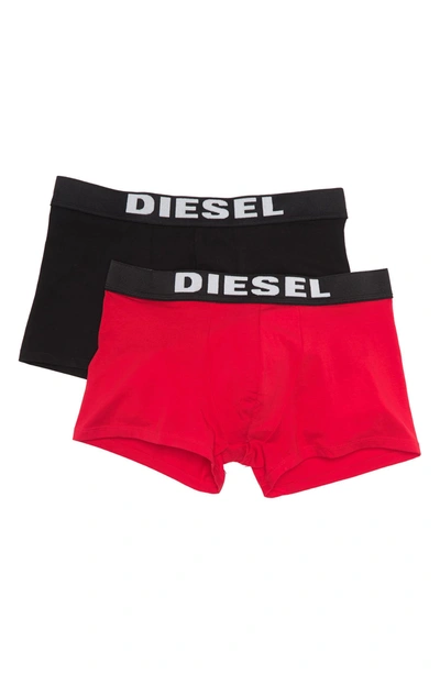 Diesel Boxer Briefs In Black/red