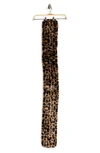 Ugg Leopard Print Faux Fur Scarf
