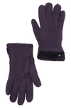 Ugg Classic Tasman Genuine Shearling Gloves In Nightshade