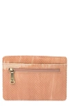 Hobo Euro Slide Leather Credit Card Case In Desert Tie Dye