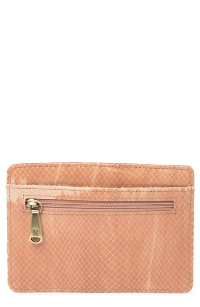 Hobo Euro Slide Leather Credit Card Case In Desert Tie Dye