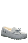 Bearpaw Mindy Genuine Sheepskin Fur Lined Slipper In Blue Fog