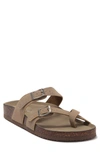 Madden Girl Bryce Sandal In Taupe Fabric
