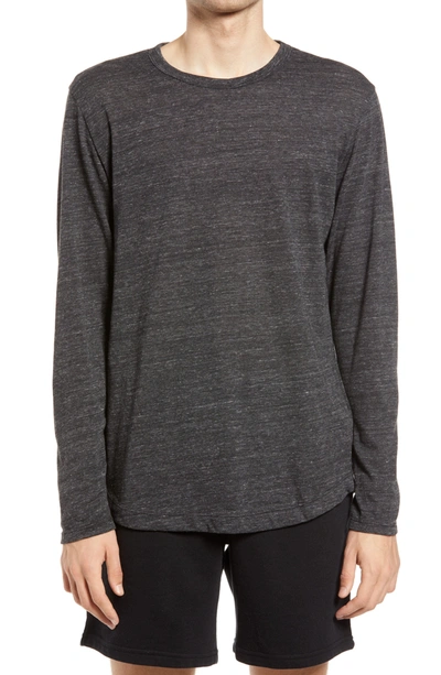 Alternative Eco-jersey Shirttail Long Sleeve T-shirt In Eco Black