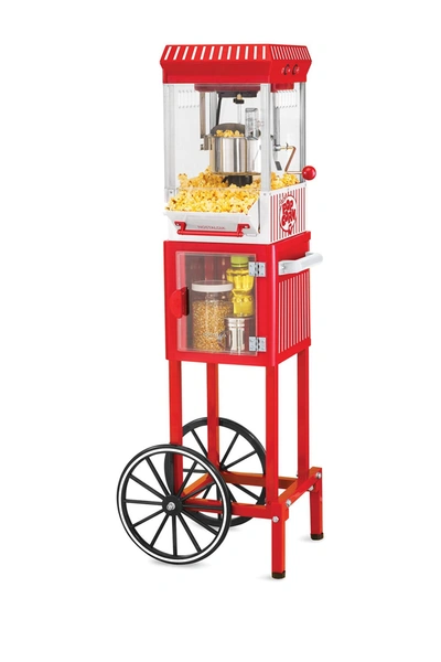 Nostalgia Electrics 48" Vintage Collection Popcorn Cart In Red