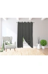 DUCK RIVER TEXTILE ISAAC SOLID MAGNETIC BLACKOUT CURTAIN SET