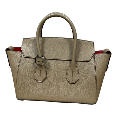 Pre-owned Bally Leather Handbag In Camel