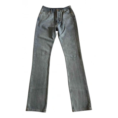 Pre-owned Alexandre Vauthier Straight Jeans In Blue