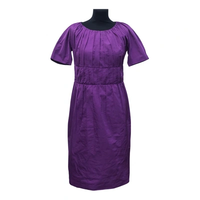 Pre-owned Jil Sander Mid-length Dress In Purple