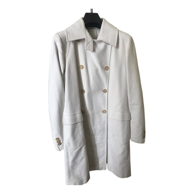 Pre-owned Mauro Grifoni Coat In White