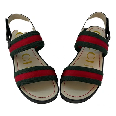 Pre-owned Gucci Sandals In Black