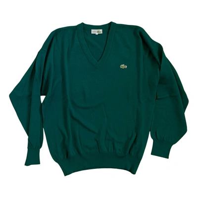 Pre-owned Lacoste Wool Sweatshirt In Green