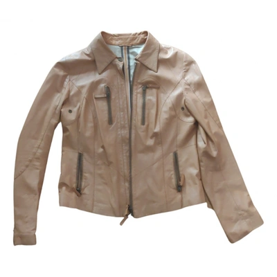 Pre-owned Fratelli Rossetti Leather Jacket In Beige