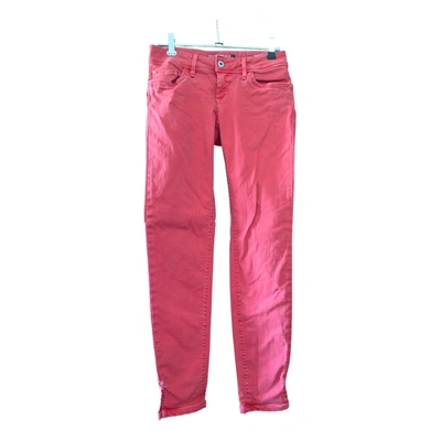 Pre-owned Salsa Slim Jeans In Red