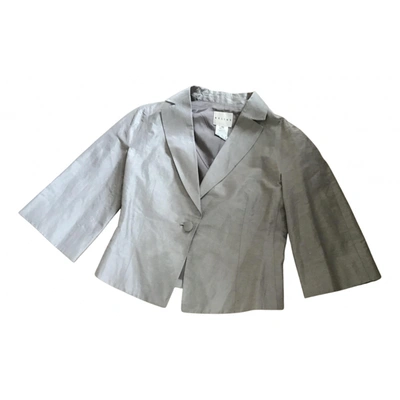 Pre-owned Celine Linen Suit Jacket In Grey