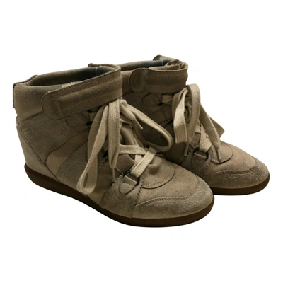 Pre-owned Isabel Marant Trainers In Ecru