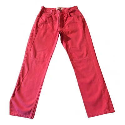 Pre-owned Jeckerson Red Cotton Jeans