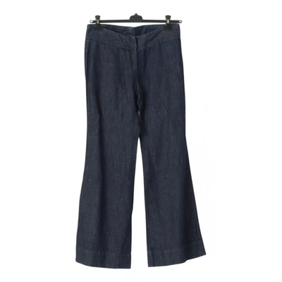 Pre-owned Gant Trousers In Navy