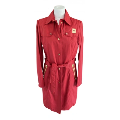 Pre-owned Piero Guidi Trench Coat In Red