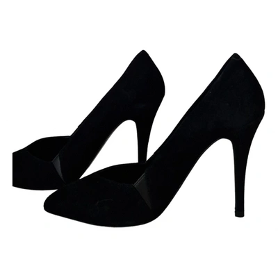 Pre-owned Maje Leather Heels In Black