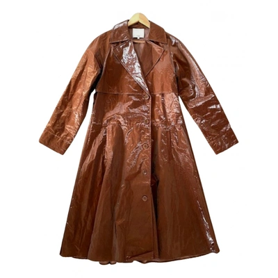 Pre-owned Tibi Trench Coat In Brown