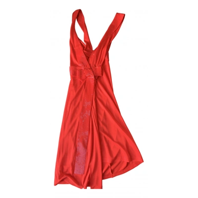 Pre-owned Celine Mini Dress In Red
