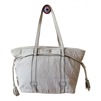Pre-owned Lancel Tote In White