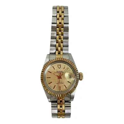 Pre-owned Tudor Oysterdate Yellow Gold Watch